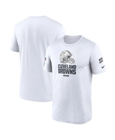 Nike Men's White Cleveland Browns 2024 Salute To Service Legend Performance T-shirt