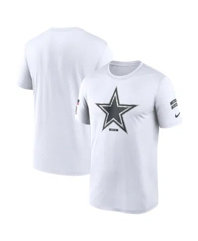 Nike Men's White Dallas Cowboys 2024 Salute To Service Legend Performance T-shirt