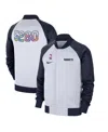 Nike Men's White Denver Nuggets 2024/25 City Edition Authentic Showtime Performance Full-zip Jacket In White