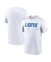 Nike Men's White Detroit Lions Primetime Legend Wordmark Performance T-shirt In White