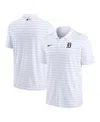 Nike Men's White Detroit Tigers Authentic Collection Victory Striped Performance Polo In White
