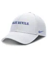 Nike Men's White Duke Blue Devils 2025 On-field Rise Performance Adjustable Hat In White