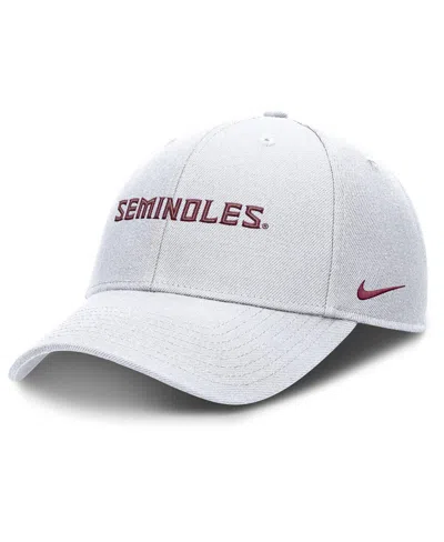 Nike Men's White Florida State Seminoles 2025 On-field Rise Performance Adjustable Hat