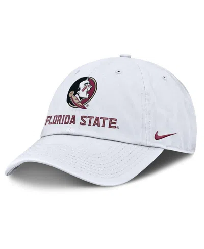 Nike Kids' Men's White Florida State Seminoles 2025 Sideline Club Adjustable Hat