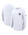 Nike Florida State Seminoles Legacy Max90 Pocket  Men's College Long-sleeve T-shirt In White