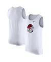 Nike Men's White Georgia Bulldogs Vintage-like Logo Performance Tank Top In White