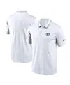 Nike Men's White Green Bay Packers Sideline Victory Performance Polo Shirt In White