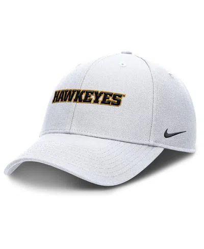 Nike White Iowa Hawkeyes 2025 On-field Rise Performance Adjustable Hat