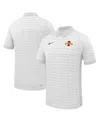 Nike Men's White Iowa State Cyclones 2025 Early Seasonâ Coaches Sideline Victory Stripe Performance Polo  In Gray