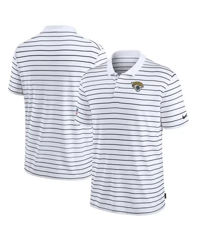 Nike Men's White Jacksonville Jaguars 2022 Sideline Lock Up Victory Performance Polo In White,black