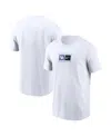 Nike Men's White Kentucky Wildcats Campus Logo Swoosh T-shirt
