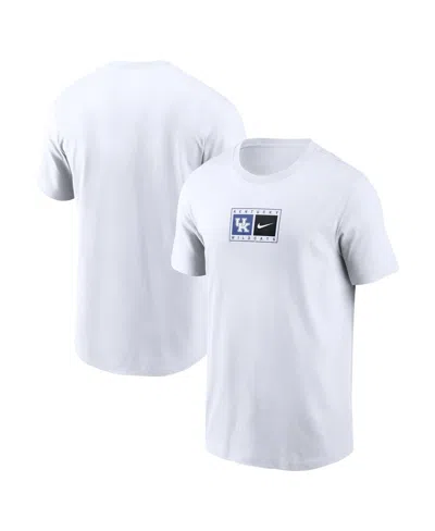 Nike Men's White Kentucky Wildcats Campus Logo Swoosh T-shirt