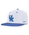 Nike White Kentucky Wildcats On-field Dugout True Performance Fitted Hat In White