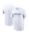 Nike Men's White Kentucky Wildcats Primetime Evergreen Wordmark T-shirt