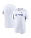 Nike Men's White Kentucky Wildcats Primetime Evergreen Wordmark T-shirt In White