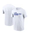 Nike Los Angeles Rams Primetime Wordmark Essential  Men's Nfl T-shirt In White