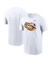 Nike Men's White Lsu Tigers Primetime Evergreen Alternate Logo T-shirt In White