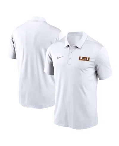 Nike Men's White Lsu Tigers Primetime Franchise Performance Polo Shirt
