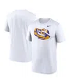 Nike Men's White Lsu Tigers Primetime Evergreen Alternate Logo T-shirt In White