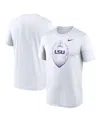 Nike White Lsu Tigers Primetime Legend Icon Performance T-shirt In White