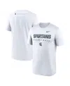 Nike Michigan State Courtside Basketball Legend  Men's Dri-fit College T-shirt In White
