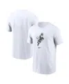 Nike Men's White Michigan State Spartans Basketball Sparty Sport T-shirt In White