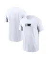 Nike Men's White Michigan State Spartans Campus Logo Swoosh T-shirt