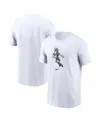 Nike Men's White Michigan State Spartans Football Sparty Sport T-shirt In White
