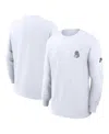 Nike Michigan State Spartans Legacy Max90 Pocket  Men's College Long-sleeve T-shirt In White