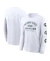 Nike Men's White Michigan State Spartans Primetime Classic Location Long Sleeve T-shirt In White