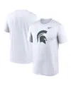 Nike White Michigan State Spartans Essential Logo T-shirt In White