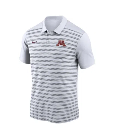 Nike Men's White Minnesota Golden Gophers 2024 Early Season Coaches Sideline Polo In White,maroon