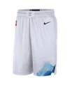 Nike Men's White Minnesota Timberwolves 2024/25 City Edition Swingman Shorts In White