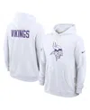 Nike Men's White Minnesota Vikings Sideline Alt 2 Tight Coverage Performance Pullover Hoodie In White