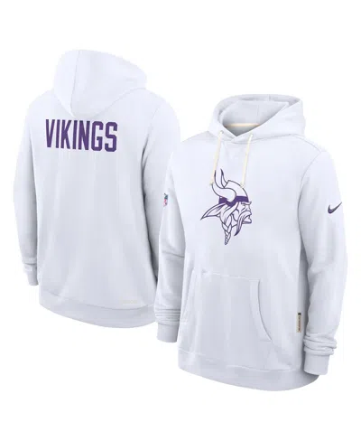 Nike Men's White Minnesota Vikings Sideline Alt 2 Tight Coverage Performance Pullover Hoodie