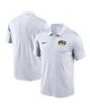Nike Men's White Missouri Tigers Victory Solid Performance Polo Shirt In White