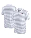 Nike Men's White New England Patriots Sideline Lock Up Victory Performance Polo In White,navy