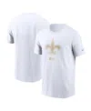 Nike Men's White New Orleans Saints Faded Essential T-shirt