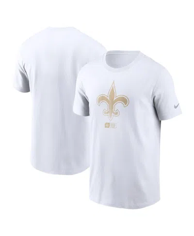 Nike Men's White New Orleans Saints Faded Essential T-shirt