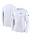 Nike White New York Jets Legend Small Logo Performance Long Sleeve T-shirt In White