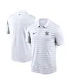 Nike Men's White New York Yankees Authentic Collection Victory Performance Polo Shirt In White