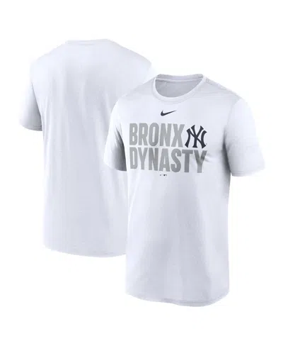 NIKE MEN'S WHITE NEW YORK YANKEES LOCAL LEGEND PERFORMANCE T-SHIRT