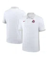Nike Men's White Ohio State Buckeyes 2025 Early Season Coaches Sideline Victory Stripe Performance Polo S In White