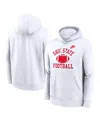 Nike Men's White Ohio State Buckeyes Legacy Football Icon Club Fleece Pullover Hoodie In White