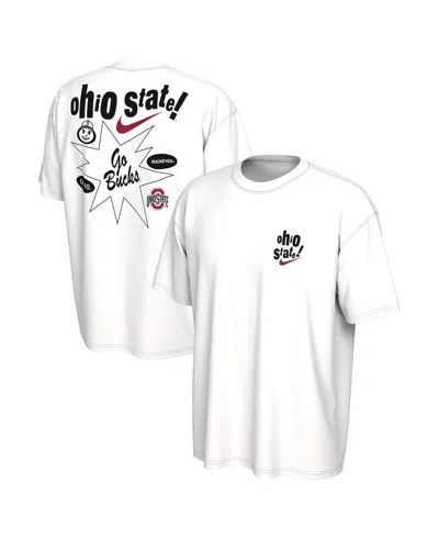 Nike Men's White Ohio State Buckeyes Max90 T-shirt