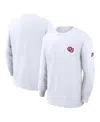 Nike Oklahoma Sooners Legacy Max90 Pocket  Men's College Long-sleeve T-shirt In White
