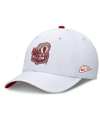 Nike Men's White Oklahoma Sooners Legacy Rise Performance Flex Hat
