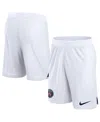 Nike Men's White Paris Saint-germain 2023/24 Away Match Performance Shorts In White