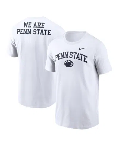 NIKE MEN'S WHITE PENN STATE NITTANY LIONS BLITZ 2-HIT T-SHIRT