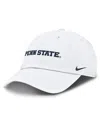 Nike Penn State Nittany Lions Core Club Mascot Wordmark  Men's College Adjustable Hat In White